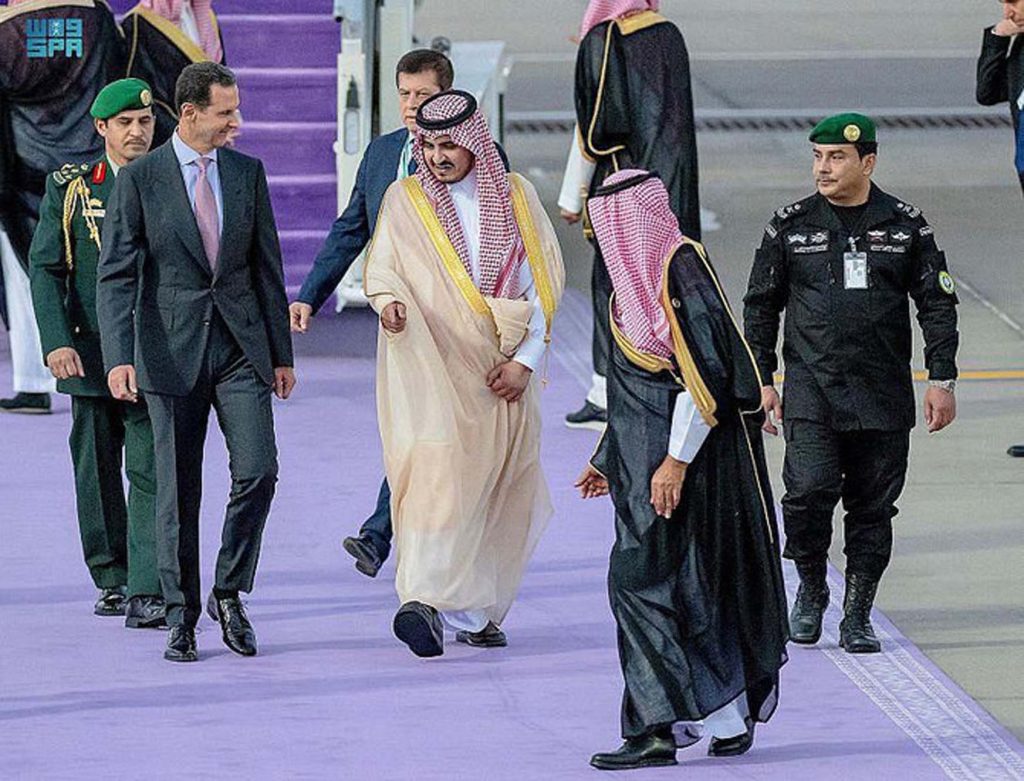 President of Syria Arrives in Jeddah to Participate in 32nd Arab Summit. SPA