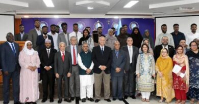 Islamabad, jul 1: senator mushahid hussain along with officials