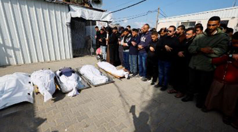 Israeli strike kills at least seven at Gaza police checkpoint